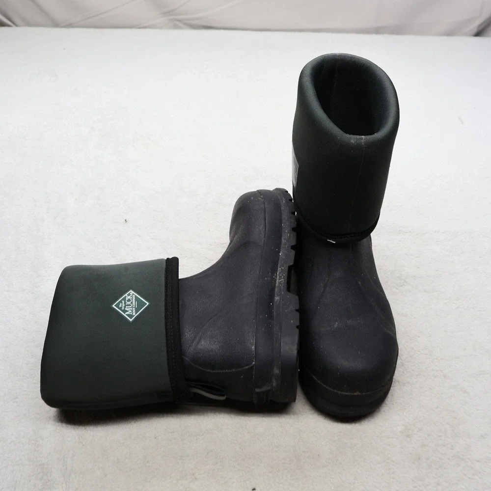 Muck Unisex M7 W8 Rain Boots Green Chore Classic Steel Toe Mid Waterproof 050022